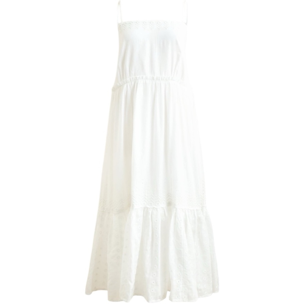 NWT J.Crew Sorrento Organic White Embroidered Cotton Midi Sundress Size M - Picture 5 of 9